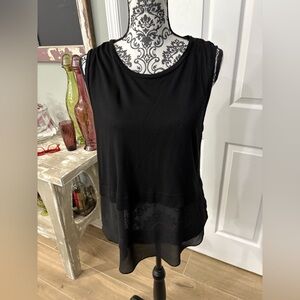 Elegant Black Sleeveless Top from Michael Kors